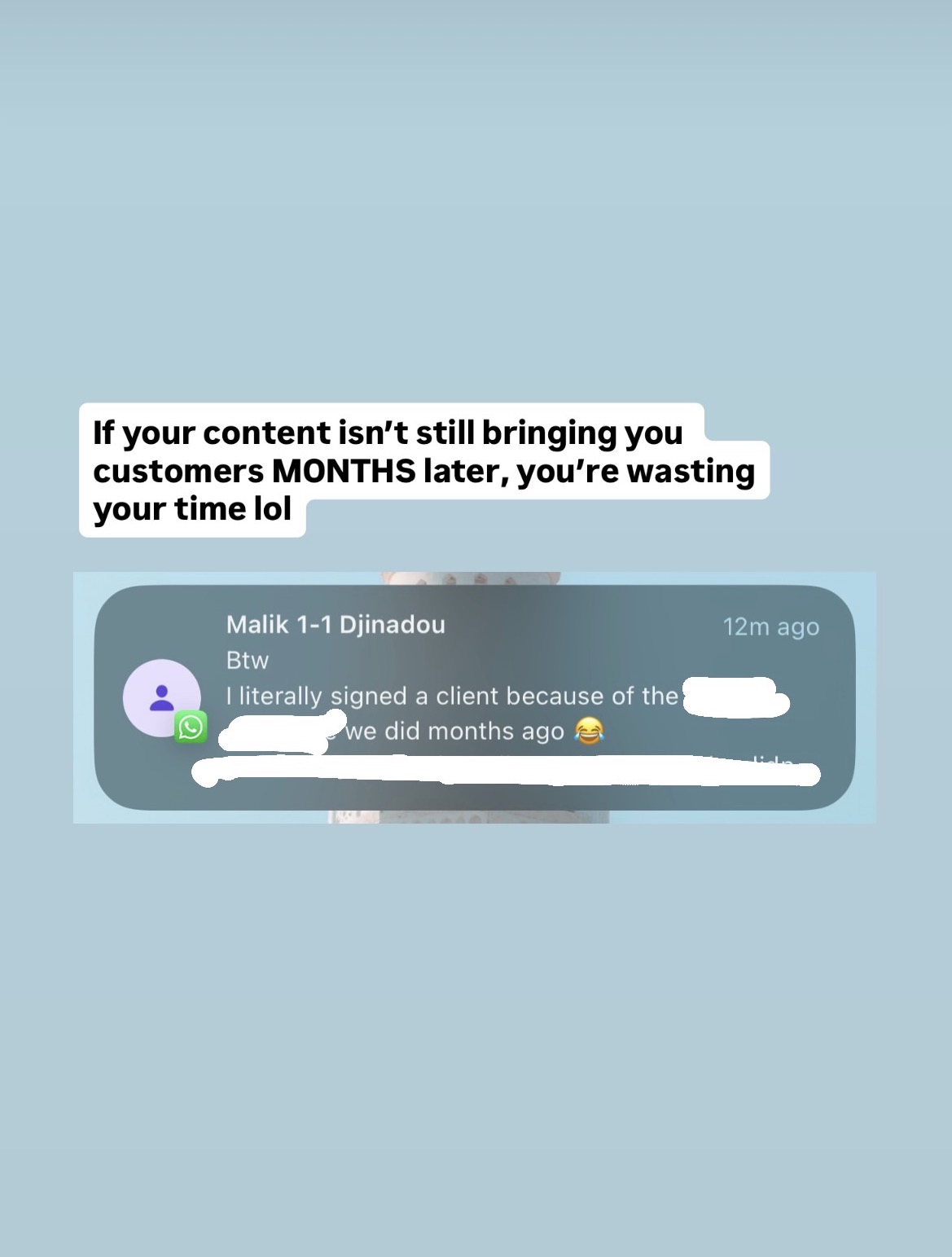 Malik — signed client from old content