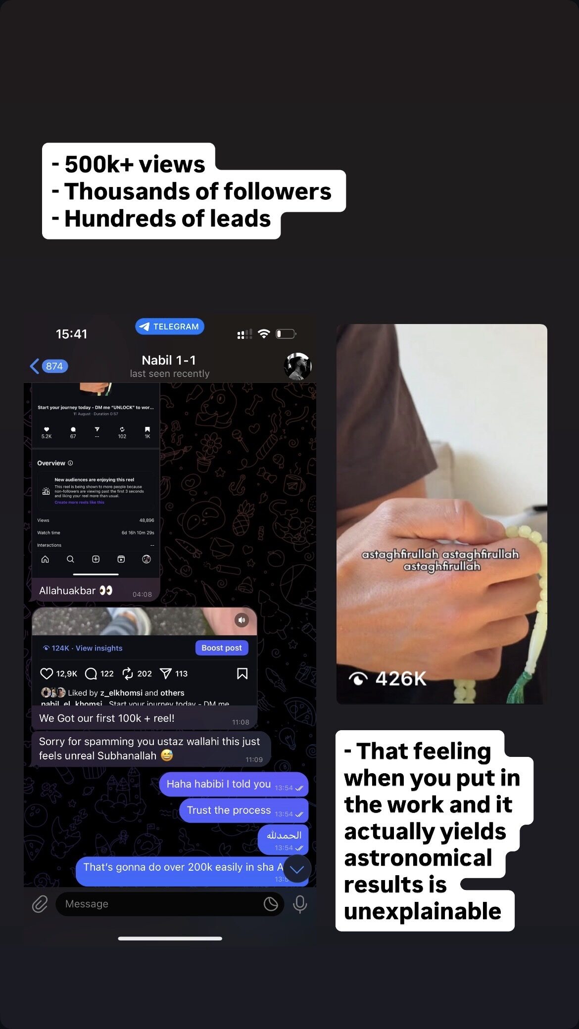 Nabil — 500K+ views, 426K piece, MCU Elite